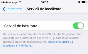 Blocco della posizione dell'app iOS