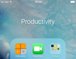 make folders in folders iOS 9.0.2