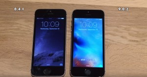 iOS 9.0.2 vs iOS 8.4.1 på iPhone 4S, 5 og 5S