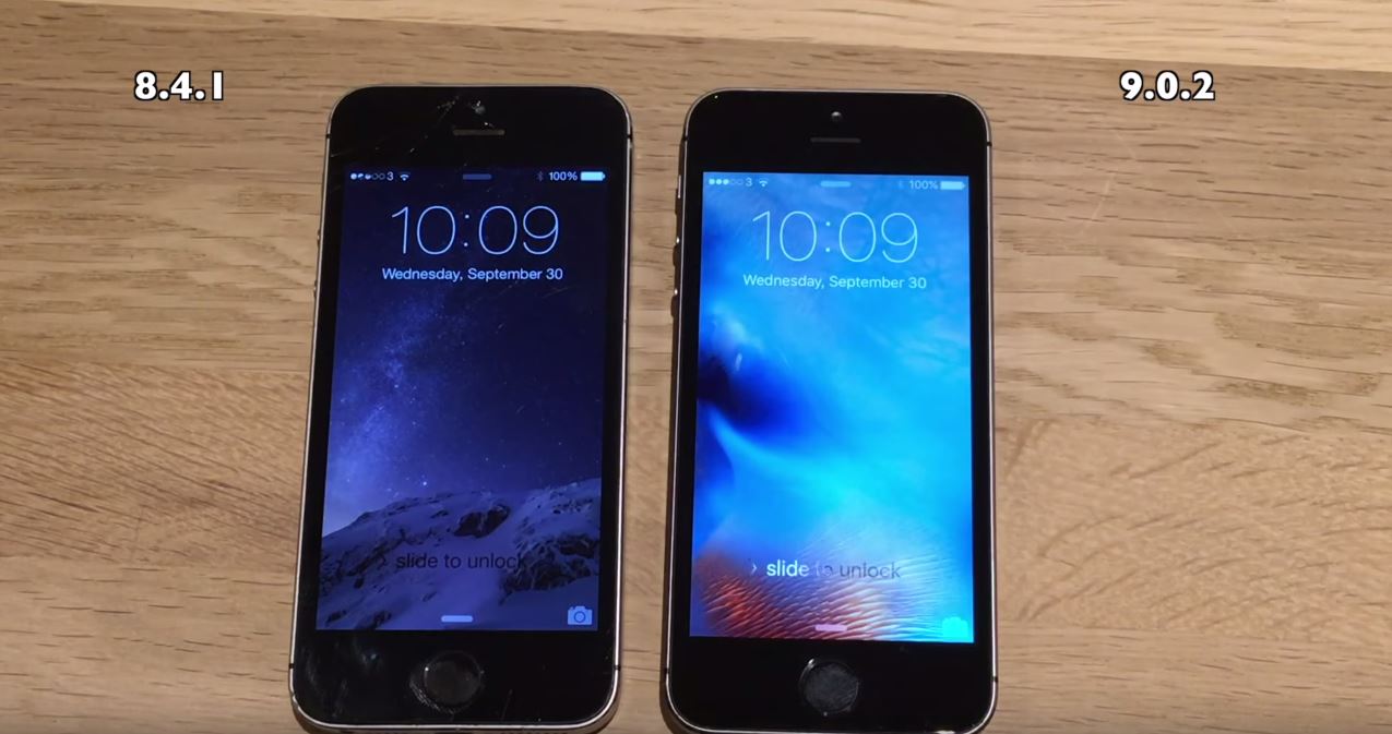 iOS 9.0.2 vs iOS 8.4.1 pe iPhone 4S, 5 si 5S