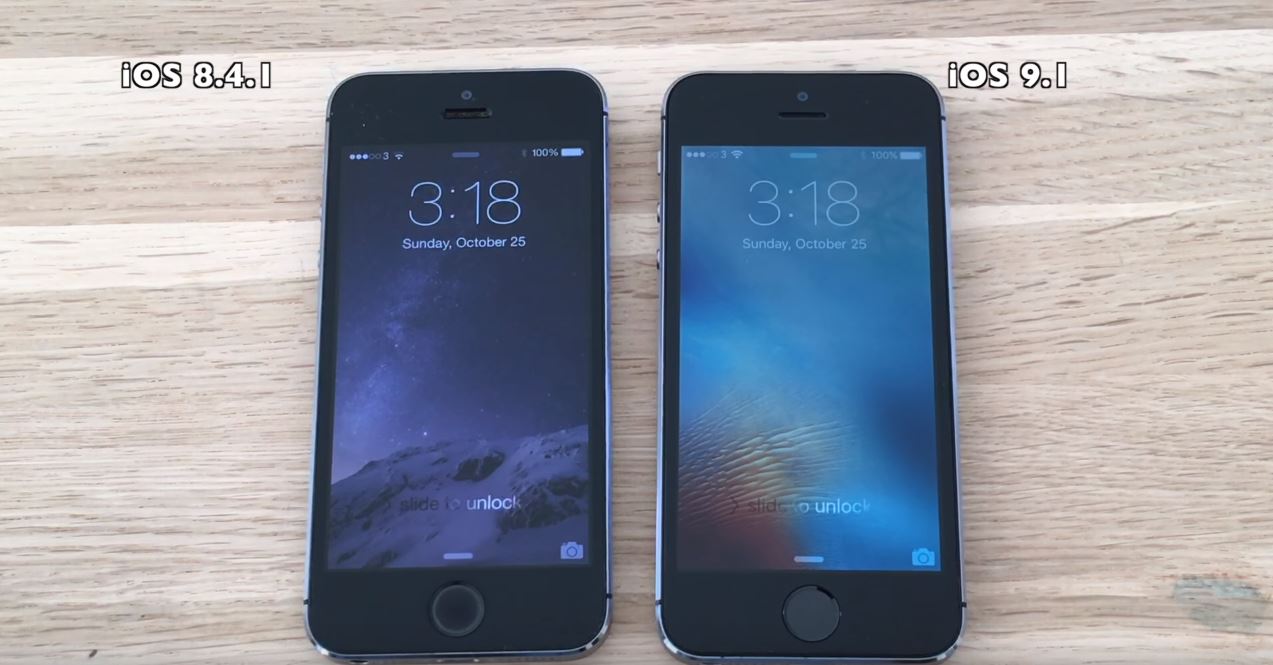 iOS 9.1 vs. iOS 8.4.1 auf iPhone 5S, iPhone 5, iPhone 4S