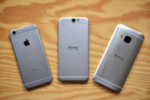 iPhone 6 vs HTC One A9 comparatie design