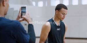 Pubblicità dell'iPhone 6S di Steph Curry