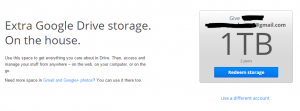 1 Tb spatiu gratuit Google Drive