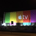 Apple TV-reclamegebouw 1