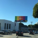 Edificio de publicidad de Apple TV 2