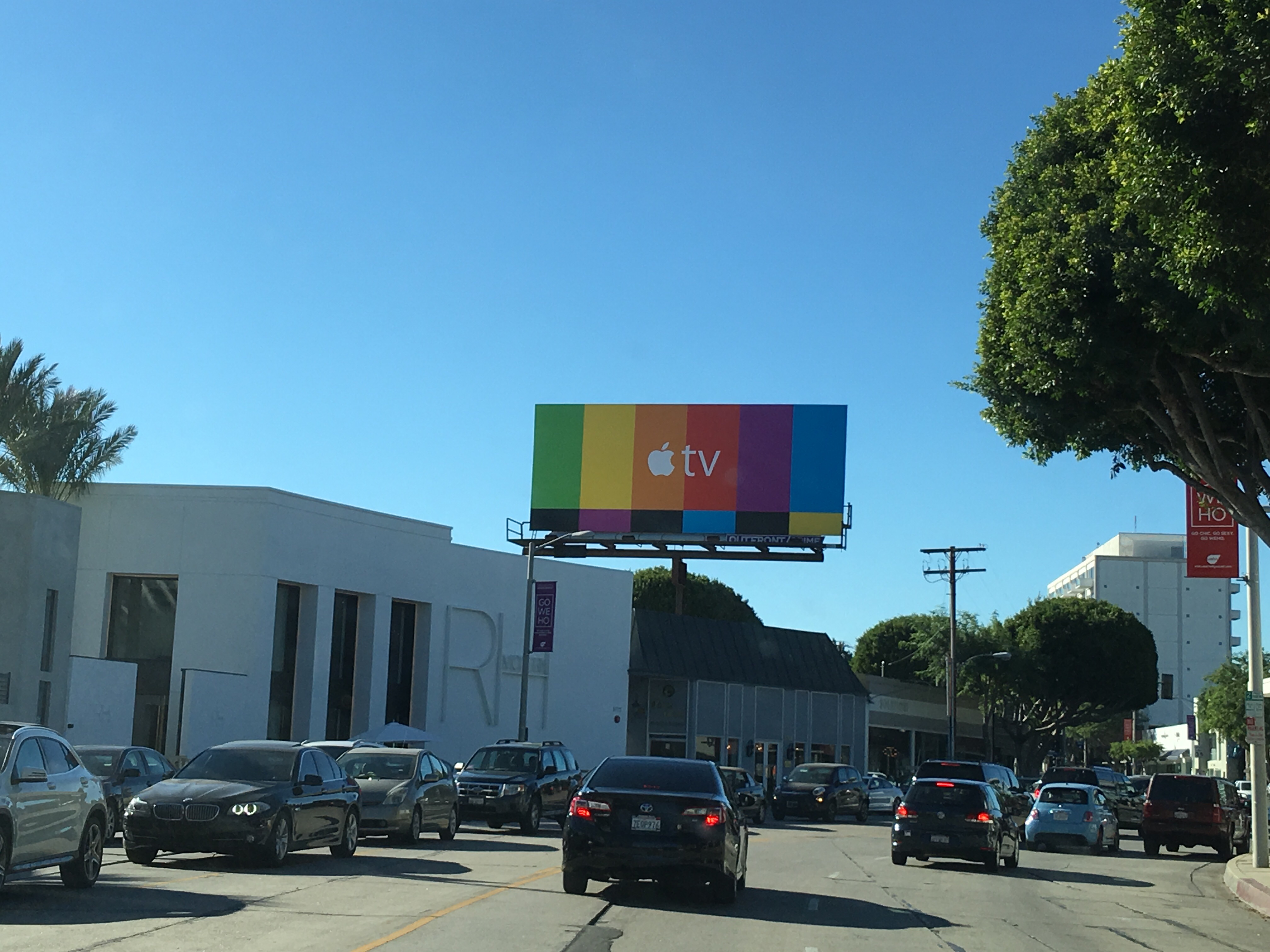 Edificio de publicidad de Apple TV 2