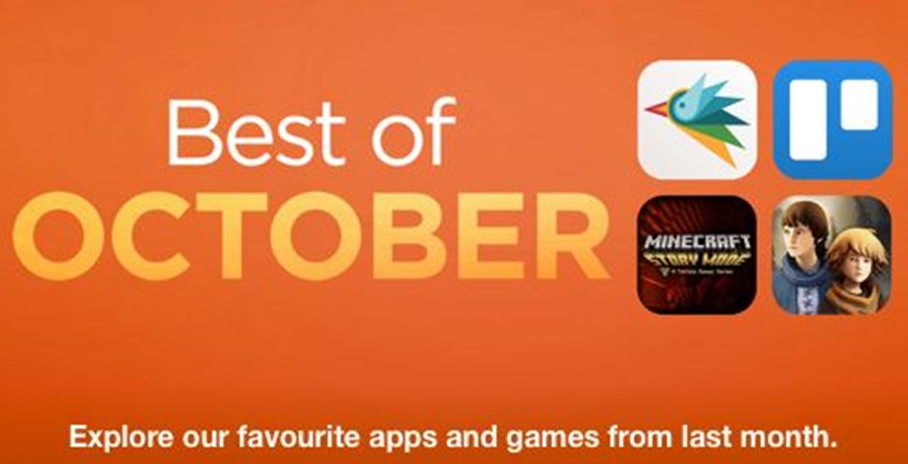 Les meilleures applications d'octobre