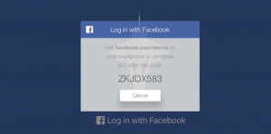 Facebook-wachtwoord Apple TV 4