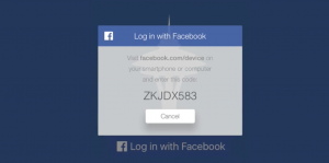 Facebook parola Apple TV 4