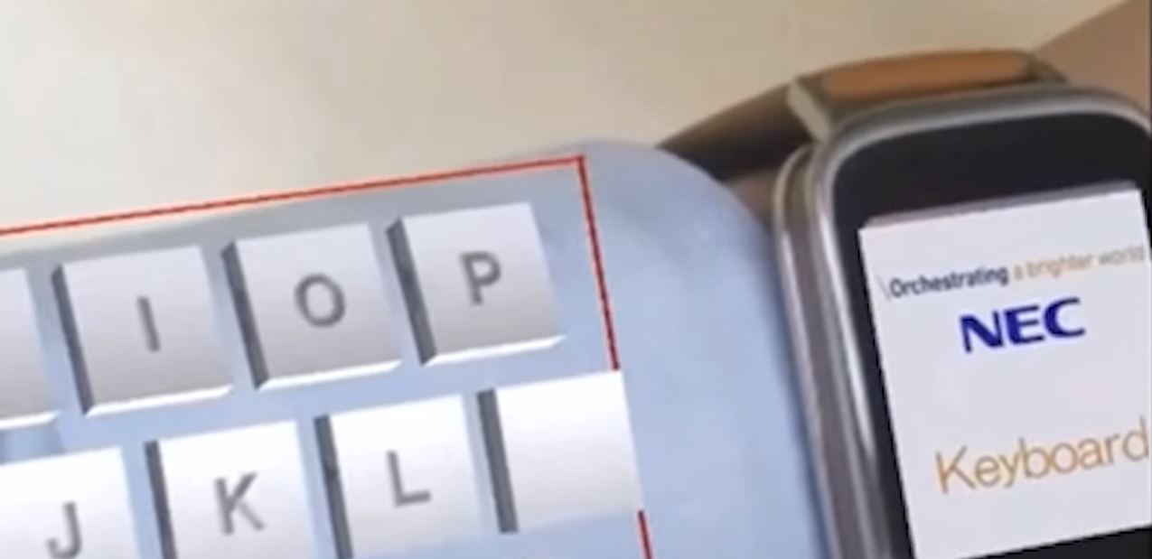 teclado de mano NEC