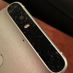 Pannello di protezione della fotocamera rotto del Nexus 6P