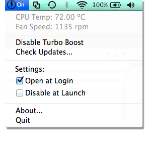 dezactivare Tubo Boost Mac