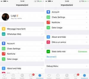 WhatsApp Messenger interfata noua