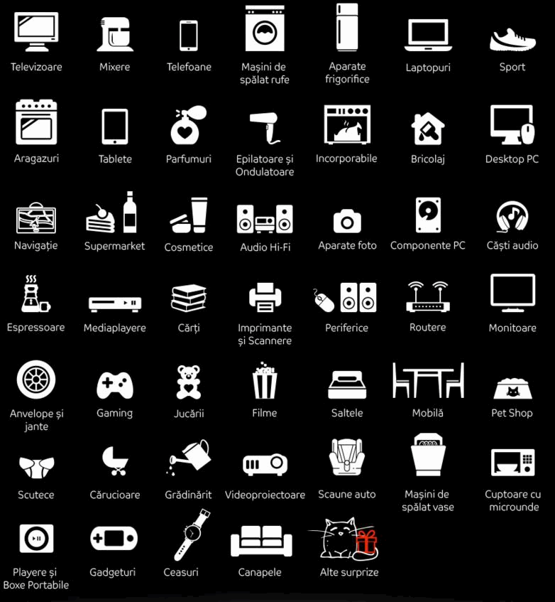 categorías de productos descuentos eMAG.ro Black Friday 2015