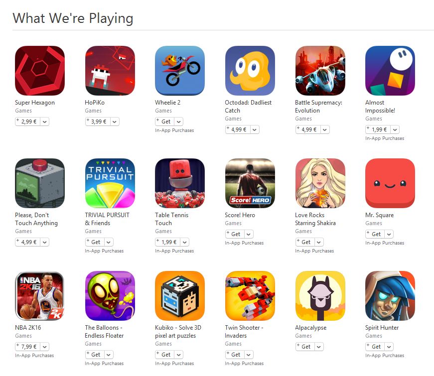 wat Apple-medewerkers spelen op iPhone en iPad