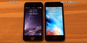 iOS 8.4.1 vs iOS 9.2 - suorituskyvyn vertailu