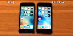 iOS 9.1 vs iOS 9.2 beta 2 comparatie performante
