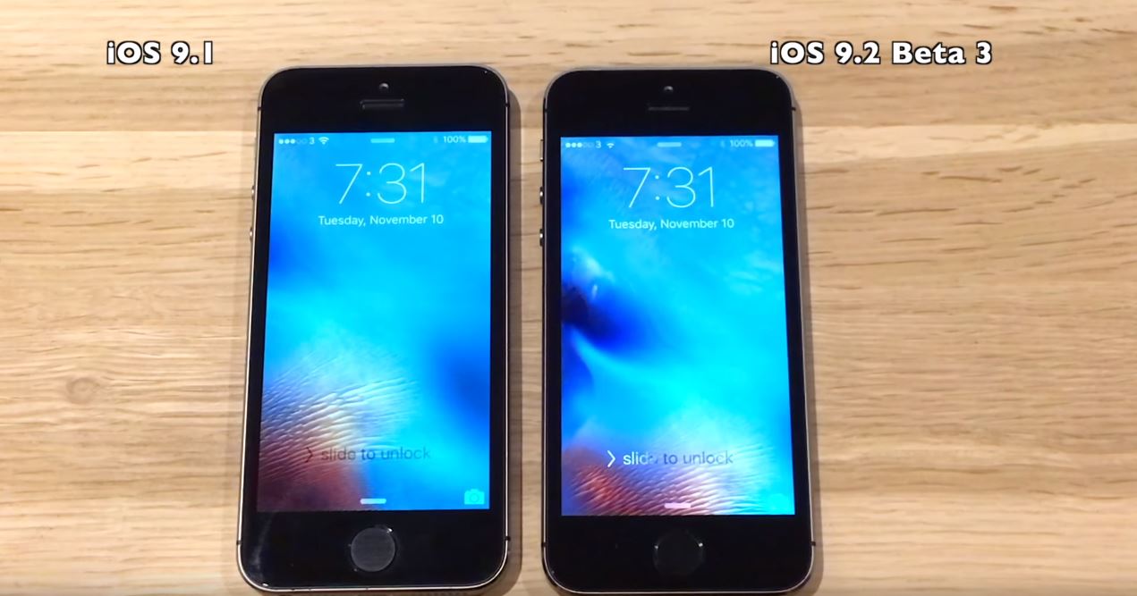 iOS 9.1 vs iOS 9.2 beta 3
