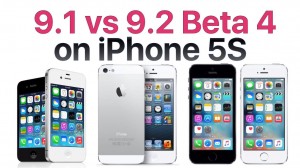 Prestanda för iOS 9.1 vs iOS 9.2 beta 4