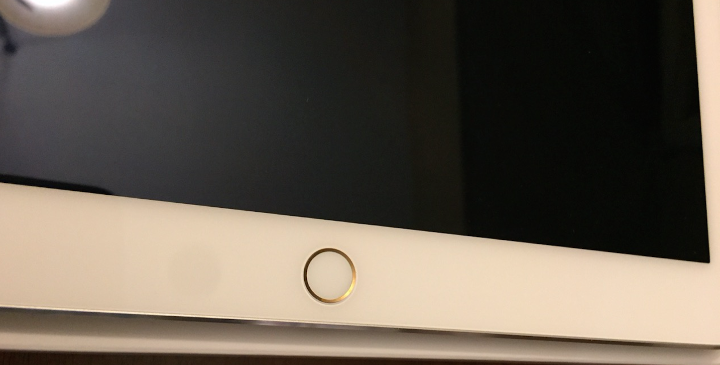 iPad Pro Touch ID auriu carcasa argintie