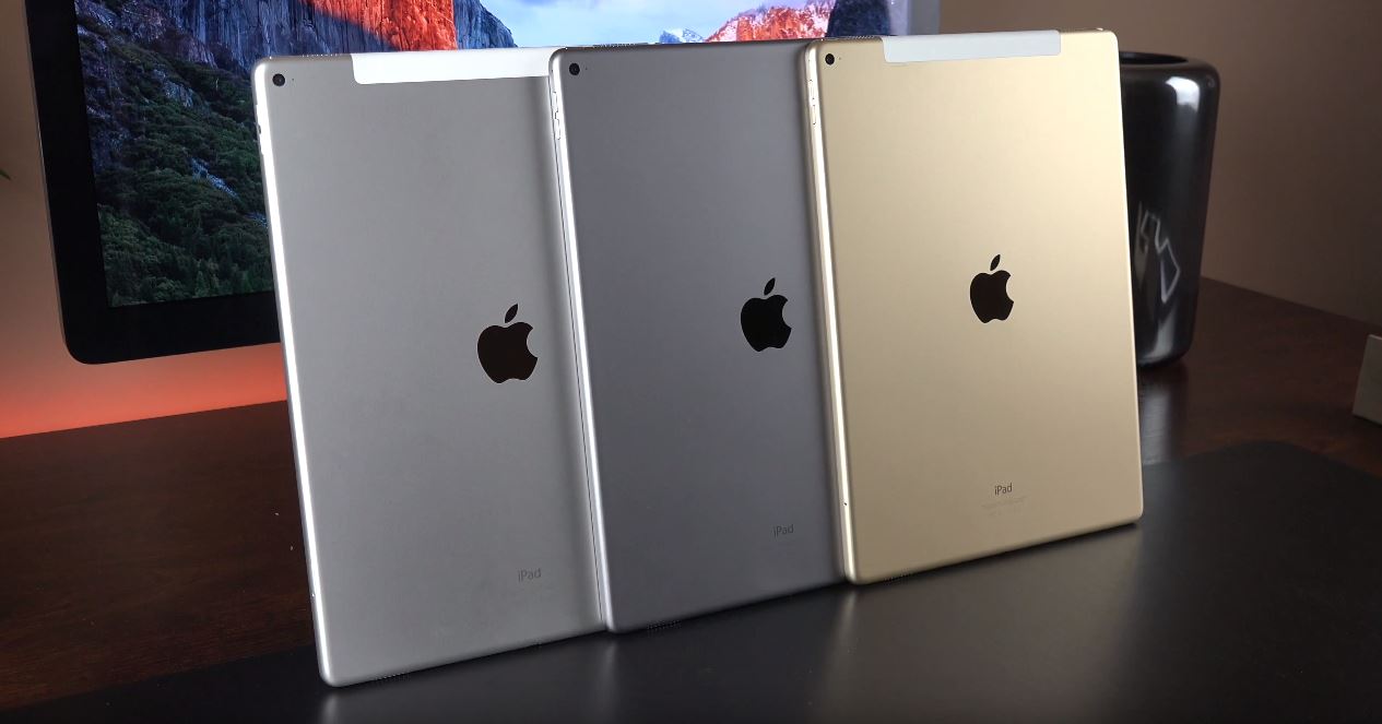 Kolory rozpakowywania iPada Pro