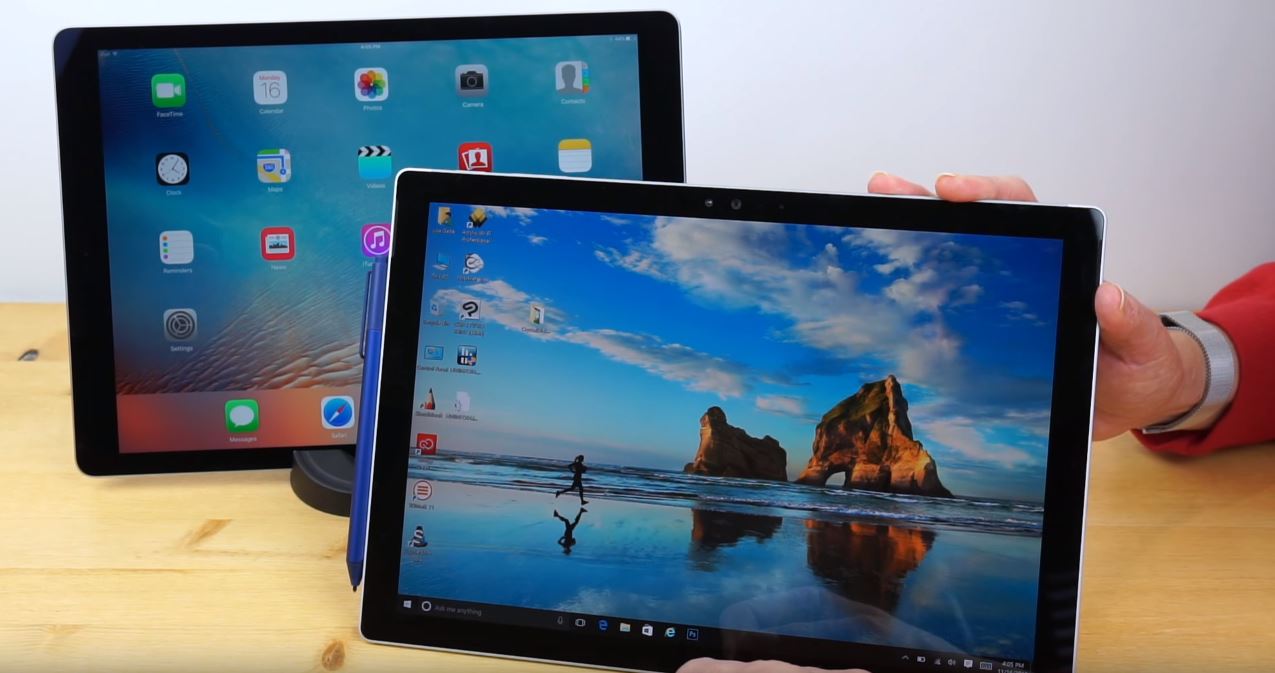 iPad Pro contre Surface Pro 4