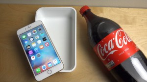 iPhone 6S Plus contre Coca Cola