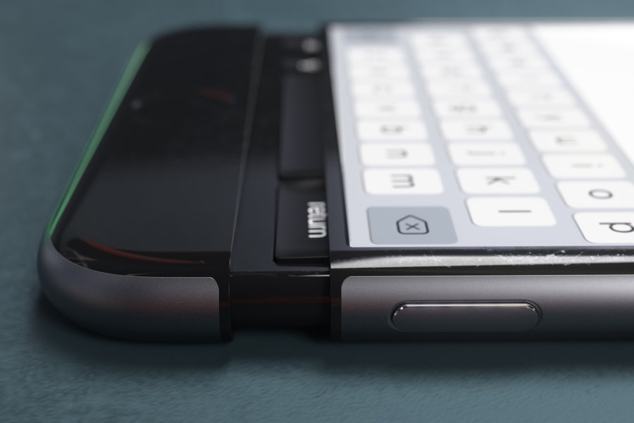 iPhone 7 concept tastatura slide out