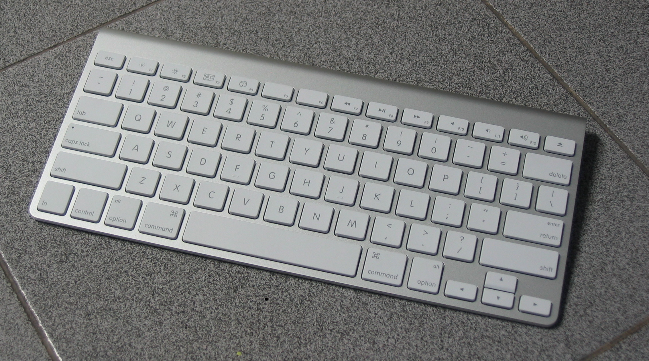 the Apple Force Touch keyboard