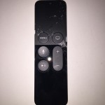 cracked Apple TV Siri remote