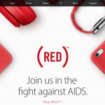 Logo rouge de la journée Apple SIDA 1