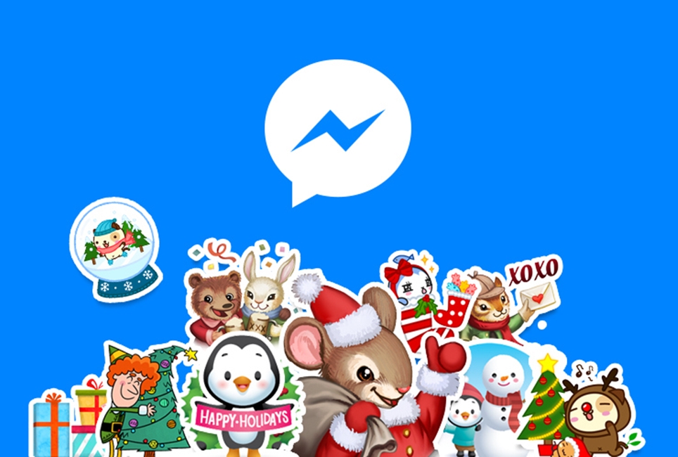 Wiadomości świąteczne na Facebooku Messenger