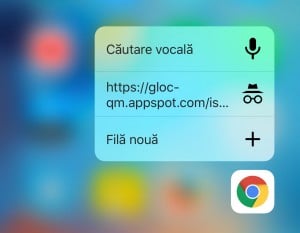 Google Chrome 3D Touch