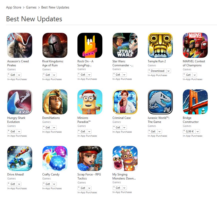 beste updates nieuwe games