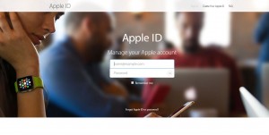 Apple ID-webbplatsdesign
