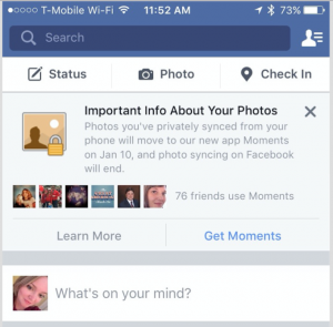 Facebook schakelt fotosynchronisatie uit