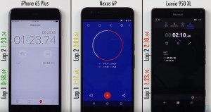 Das iPhone 6S Plus ist schneller als das Nexus 6P und das Lumia 950 XL