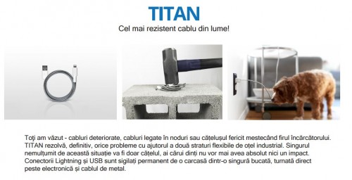 titaniumbestendige iPhone-kabel