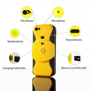 coque iphone 1 pour enregistrement d'appels téléphoniques