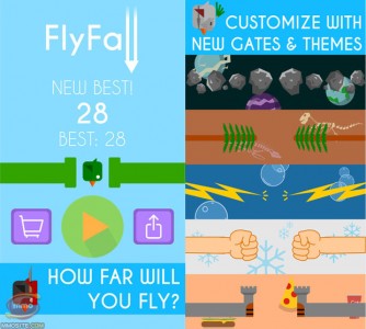 flyfall oändligt fall gratis ios-spel