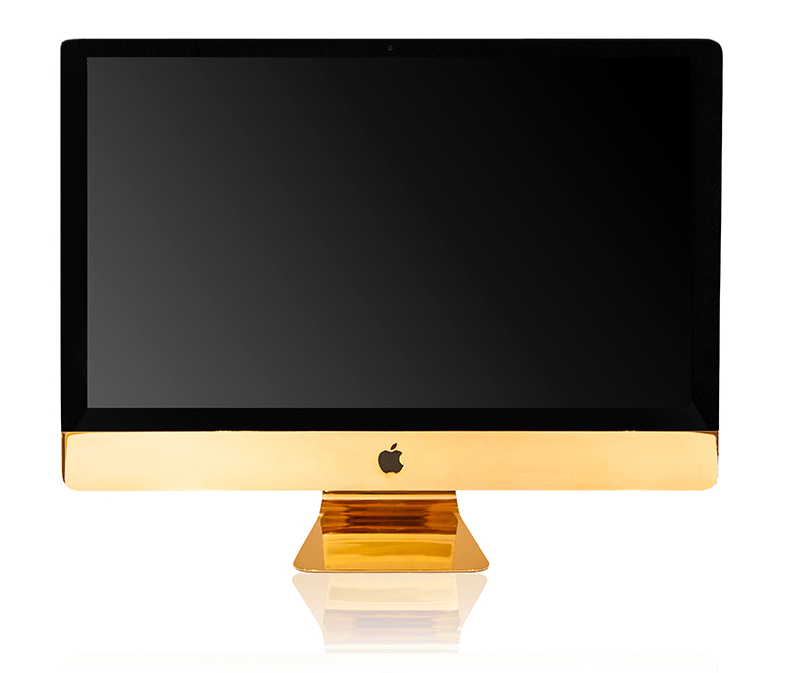iMac chapado en oro