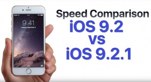 iOS 9.2.1 más rápido iOS 9.2