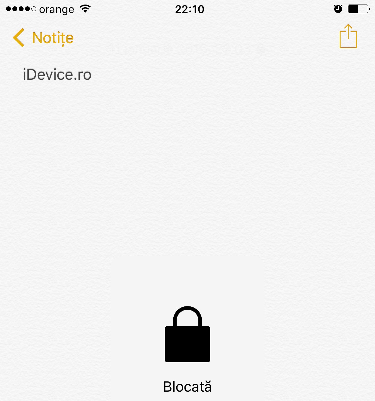 iOS 9.3 protejare parola notite 1