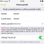 Notas de protección con contraseña de iOS 9.3