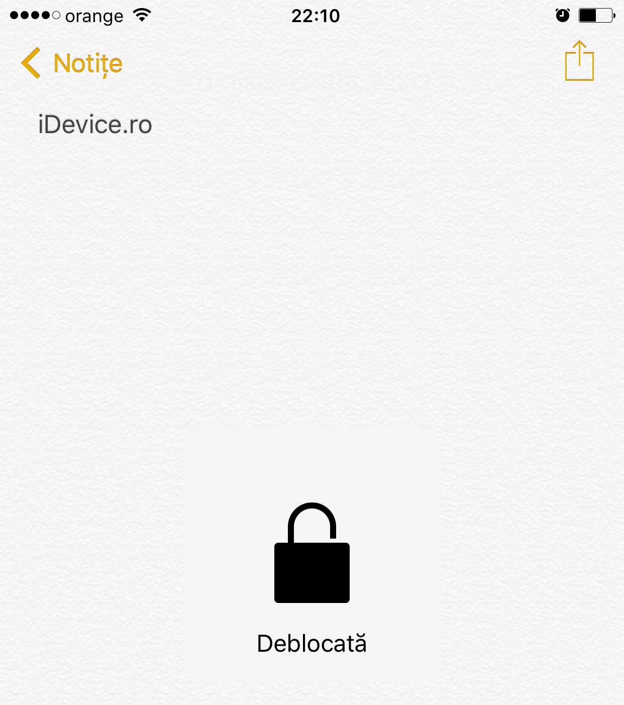 Notas de protección con contraseña de iOS 9.3 2