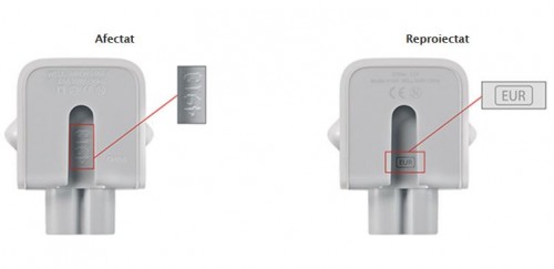 zidentyfikuj wadliwy, przeprojektowany adapter Apple