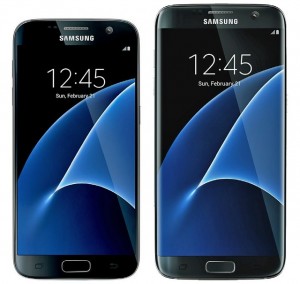 Immagini dei bordi Samsung Galaxy S7 e Galaxy S7