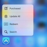 Scorciatoie dell'App Store 3D Touch