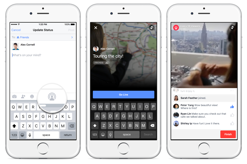 Facebook Live Video internationaal